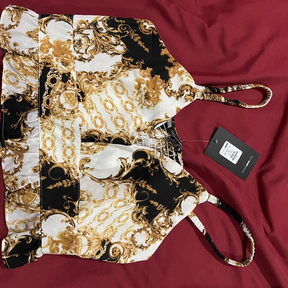 Night out spaghetti strap, crop top